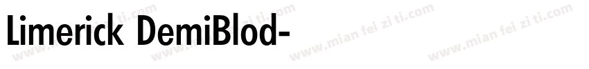 Limerick DemiBlod字体转换